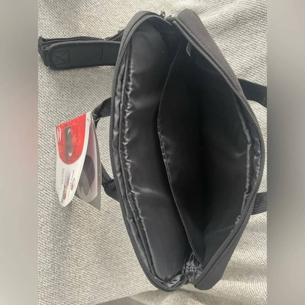 Targus Black and Gray Laptop Bag with Front Flap Closure